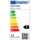 Spectrum LED Leuchtmittel Birnenform 13W = 90W E27 matt 1250lm Neutralweiß 4000K 180°