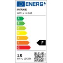 Spectrum LED Leuchtmittel Birnenform 18W = 120W E27 matt 1800lm warmweiß 3000K 160°