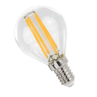 Xavax 6x LED-Filament Leuchtmittel E14 4W 40W Glüh-Birne Tropfen-Lampe Warmweiß 