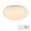 Brilliant LED Deckenleuchte Sterneffekt Shakira Starry RGB warmweiß & bunt dimmbar 13W Ø26cm mit Fernbedienung