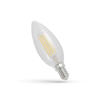 LED Filament Leuchtmittel Kerze 4W = 40W E14 klar 460lm Neutralweiß 4000K