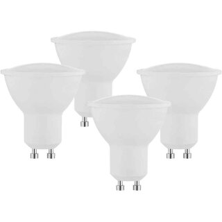 4 x Müller-Licht LED Leuchtmittel Reflektor 4,5W = 50W GU10 320lm warmweiß 2700K Promo-Pack 3+1