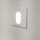 Wandeinbauleuchte Einbaustrahler Treppenlicht eckig weiß 3W IP54 für Einbaudosen 60mm warmweiß