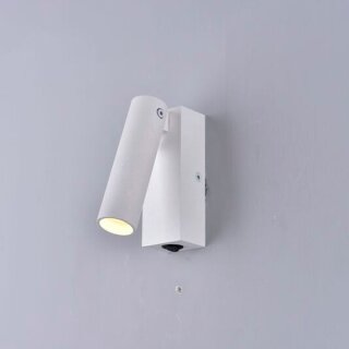 LED Wandleuchte Leselampe weiß schwenkbar 3W 3000K IP20 mit Schalter