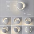 LED Wandleuchte Weiß Rund drehbar 5W 3000K IP20