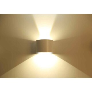 LED Wandleuchte Wandlampe weiß rund 6W 780lm 3000K Warmweiß Indoor/Ou