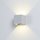 LED Wandleuchte Wandlampe grau eckig 6W 780lm 3000K Warmweiß Indoor/Outdoor