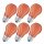 6 x Osram LED Filament Leuchtmittel Tropfen bunt 1,6W = 15W E27 Orange