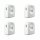 4 x Osram Smart+ Motion Sensor ZigBee Bewegungsmelder Steuerung von Licht & Temperatursensor direkt kompatibel mit Echo Plus & Echo Show (2. Gen.)