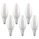 6 x Osram LED Filament Leuchtmittel Kerze 4W = 40W E14...