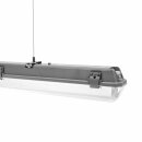 LED Feuchtraumleuchte Wannenleuchte 161cm IP65 für 1 x T8 LED Röhre G13 150cm