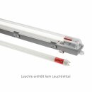 LED Feuchtraumleuchte Wannenleuchte 127cm IP65 für 1 x T8 LED Röhre G13 120cm