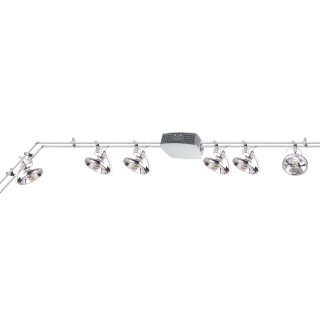 Paulmann Schienensystem Rail System Spice Wasabi 300 Chrom matt 6 x 50W GU5,3 12V Halogen