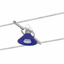 Paulmann Spot Verre Wire System Titan/Blau 35W GU4 warmweiß 2900K 12V Halogen