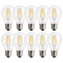 10 x LED Filament Leuchtmittel Birnenform 9W = 83W E27...