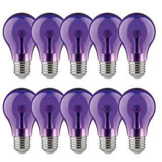 10 x Paulmann LED Leuchtmittel Birnenform 1W E27 klar Violett