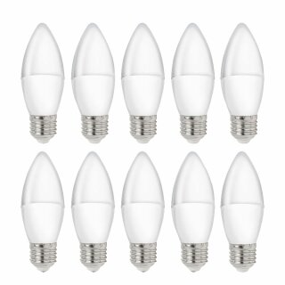 10 x Spectrum LED Leuchtmittel Kerze 4W = 31W E27 matt 200° warmweiß 3000K