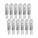 12 x Müller-Licht Halogen Leuchtmittel Blister Stiftsockellampe 20W G4 12V klar warmweiß 2900K dimmbar 3000h