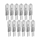 12 x Müller-Licht Halogen Leuchtmittel Blister Stiftsockellampe 20W G4 12V klar warmweiß 2900K dimmbar 3000h