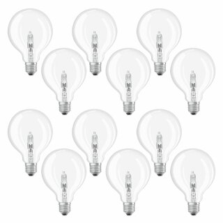 12 x Osram Eco Halogen Classic Globe G95 57W = 75W E27 klar warmweiß dimmbar