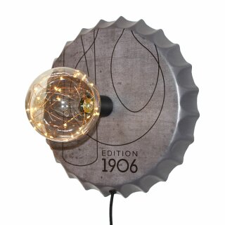 Osram LED Vintage Edition 1906 Bottle Cap Wand- & Tischleuchte Kupferkabel Globe 2,2W E27 extra warmweiß 2200K