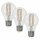 3 x Casaya LED Filament Retro 8W = 60W E27 klar 806lm Ra>90 warmweiß 2700K