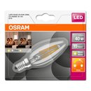 Osram LED Filament Duo Click Leuchtmittel Kerze 4W = 40W E14 klar warmweiß 2700K per Lichtschalter DIMMBAR