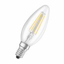 Osram LED Filament Duo Click Leuchtmittel Kerze 4W = 40W E14 klar warmweiß 2700K per Lichtschalter DIMMBAR