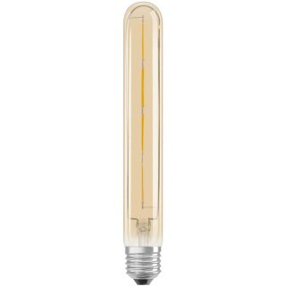 Osram LED Filament T29 Röhre Vintage 1906 Tube 4,5W = 35W E27 Gold gelüstert 400lm extra warmweiß 2400K DIMMBAR