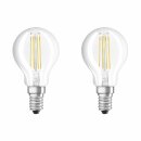 2 x Bellalux LED Filament Leuchtmittel Tropfen 4W = 40W...