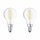 2 x Bellalux LED Filament Leuchtmittel Tropfen 4W = 40W E14 klar warmweiß 2700K