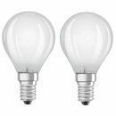 2 x Bellalux LED Filament Leuchtmittel Tropfen 4W = 40W E14 matt warmweiß 2700K