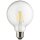 Müller-Licht LED Filament Leuchtmittel Retro Globe G95 7W = 60W E27 klar 806lm Ra>90 warmweiß 2700K