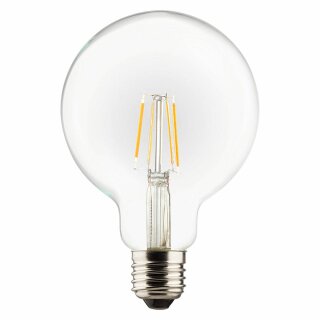 Müller-Licht LED Filament Leuchtmittel Retro Globe G95 4W = 40W E27 klar 470lm warmweiß 2700K