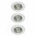 3 x Nice Price Einbauleuchten Set starr rund Weiß 3 x 50W GU10 230V Halogen
