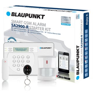 Blaupunkt Funk Alarmanlage Alarmzentrale Set SA-Serie SA2900R Zentrale Magnetkontakt Bewegungsmelder Fernbedienung