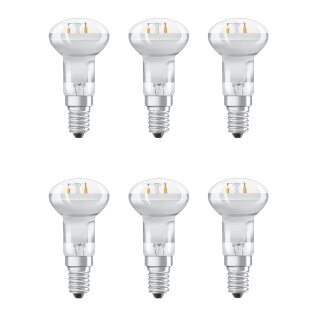 6 x Osram LED Filament Star R39 Reflektorlampe 1,6W = 12W E14 110lm warmweiß 2700K maxi flood 90°