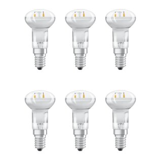 6 x Osram LED Filament Star R39 Reflektorlampe 1,6W = 12W E14 110lm warmweiß 2700K maxi flood 90°