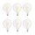 6 x Osram LED Filament Retrofit Classic Globe G95 6,5W = 60W E27 matt 806lm Neutralweiß 4000K