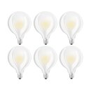 6 x Osram LED Star Classic Globe G95 8,5W = 75W E27 matt...