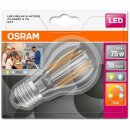 6 x Osram LED Filament Leuchtmittel Relax & Active Classic A 8W = 75W E27 klar 1055lm warmweiß & kaltweiß 2700K & 4000K