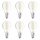 6 x Osram LED Filament Leuchtmittel Tropfen Classic P 4W = 40W E14 klar 470lm warmweiß 2700K DUO CLICK DIM per Lichtschalter DIMMBAR