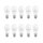 10 x Bellalux LED Leuchtmittel Birne 13W = 100W B22d matt 1521lm warmweiß 2700K