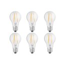 6 x Osram LED Filament Lampe Duo Click Classic A 7W = 60W E27 klar 806lm warmweiß 2700K