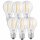 6 x Osram LED Filament Lampe Duo Click Classic A 7W = 60W E27 klar 806lm warmweiß 2700K