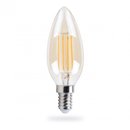 mlight LED Filament Leuchtmittel Kerze 4W E14 Gold...