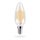 mlight LED Filament Leuchtmittel Kerze 4W E14 Gold gelüstert 350lm warmweiß 2700K DIMMBAR