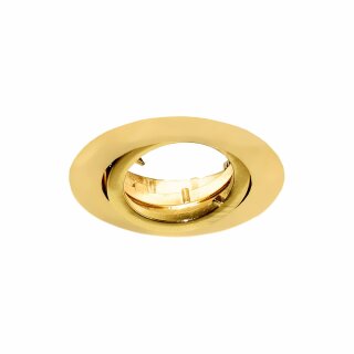 mlight Einbauleuchte Einbaustrahler rund Gold schwenkbar max. 50W MR16 Bajonettverschluss