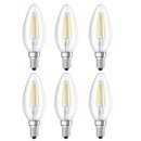 6 x Osram LED Filament Duo Click Leuchtmittel Kerze 4W =...