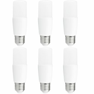 6 x LED Leuchtmittel Röhre Stick T37 8W ~ 60W E27 matt 750lm warmweiß 2700K